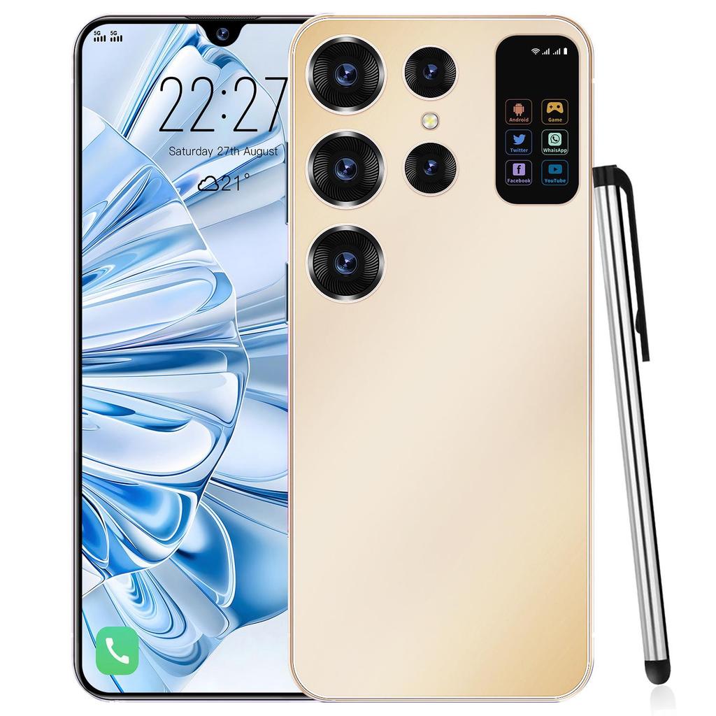 Smartphone S24 Ultra: Schermo HD da 7,0'' con foro passante, 16 GB di RAM, 1 TB di archiviazione