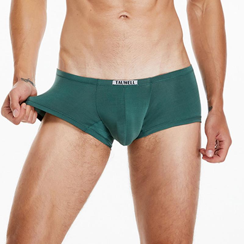 Herren Niedrig sitzende einfarbige Boxer Briefs Komfort Atmungsaktiv Enganliegende Unterhose Lässig Minimalistisch Slim-Fit Boxershorts