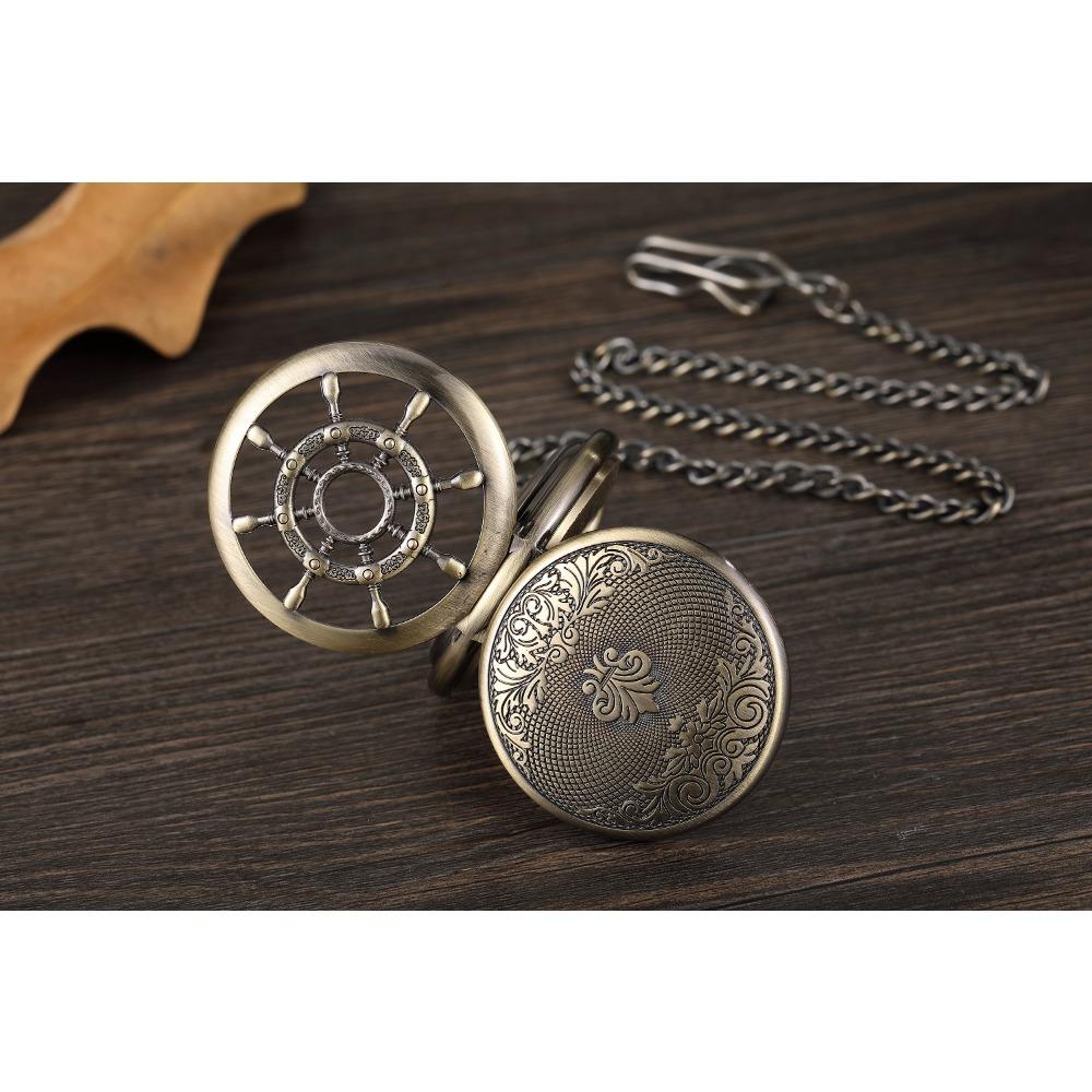 Nou ceas de buzunar mare, gol, rotund, gravat, număr roman, dantelă, ceas mecanic de buzunar