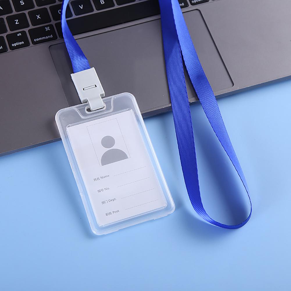 

Clear Card Holder Badge Lanyard Office School Employee ID Badge For Workers Staff Students Event Visitors ID Card Accessories
