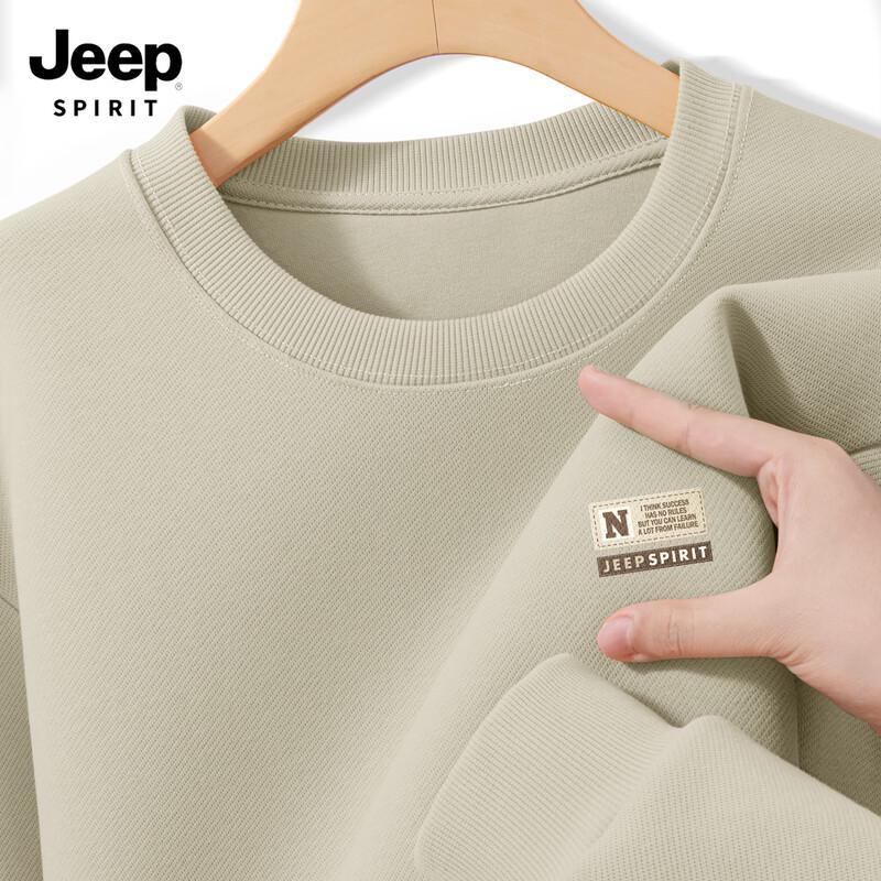 JEEP SPIRIT Men's 2025 Casual Crew Neck Sweatshirt