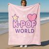 K Pop World Outdoor Flannel Blankets, Outdoor travel, Home Blankets, Fan Gifts,Suitable for All Seasons, Christmas Gifts. R1127091