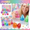 Water Drop Shaped Squeeze Toy Set 6 Pieces Soft TPR Material Sensory Stress Relief for Kids and Adults Gift Box Pack
