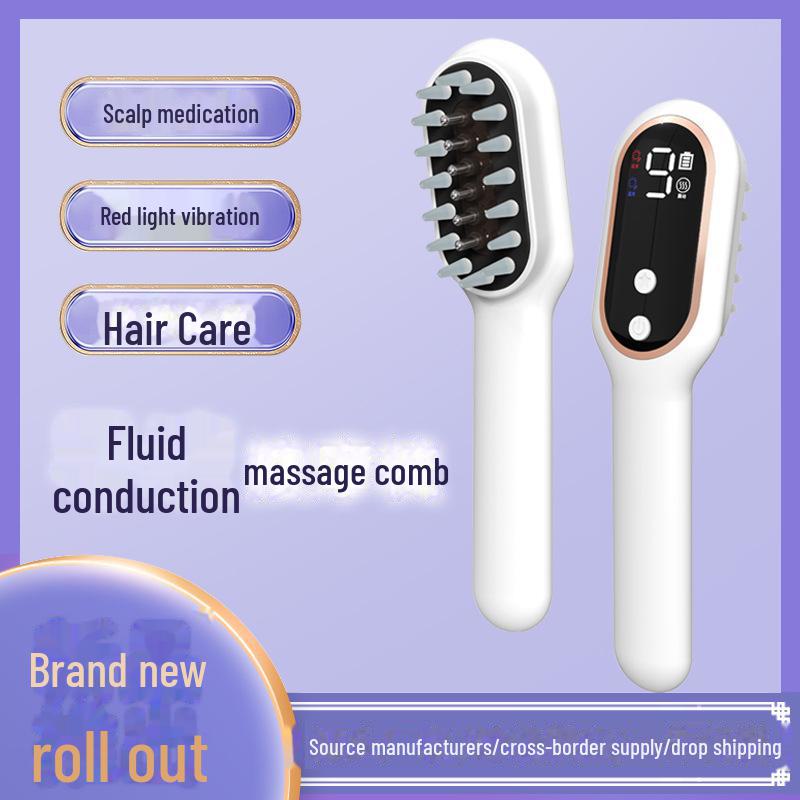 Red and Blue Light Therapy Electric Massage Hair Comb