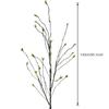 Lifelike Faux Branch Decorative Dried Artificial Twig Vine Stem for Garden Hotel Office Home Farmhouse Decor with Leaves Coffee 55.1in