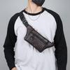 Borsa a tracolla da uomo casual – Marsupio resistente in PU con tasche multiple per esterni, moto e viaggi