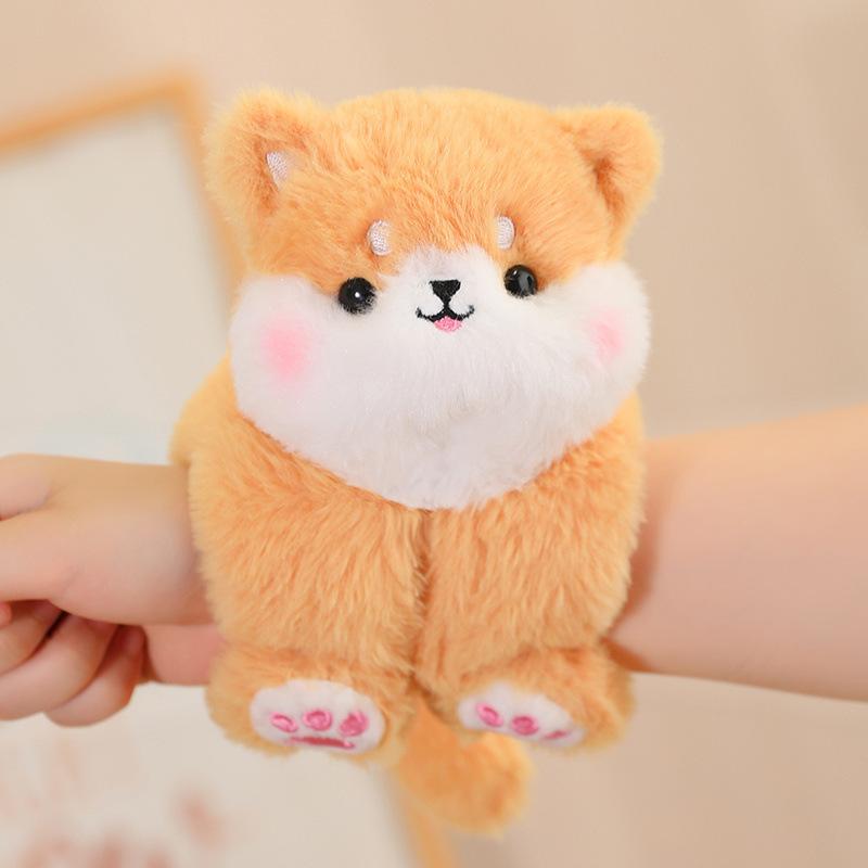 Zoo red panda doll clap bracelet plush toy raccoon wrist clap ruler circle doll children's gift