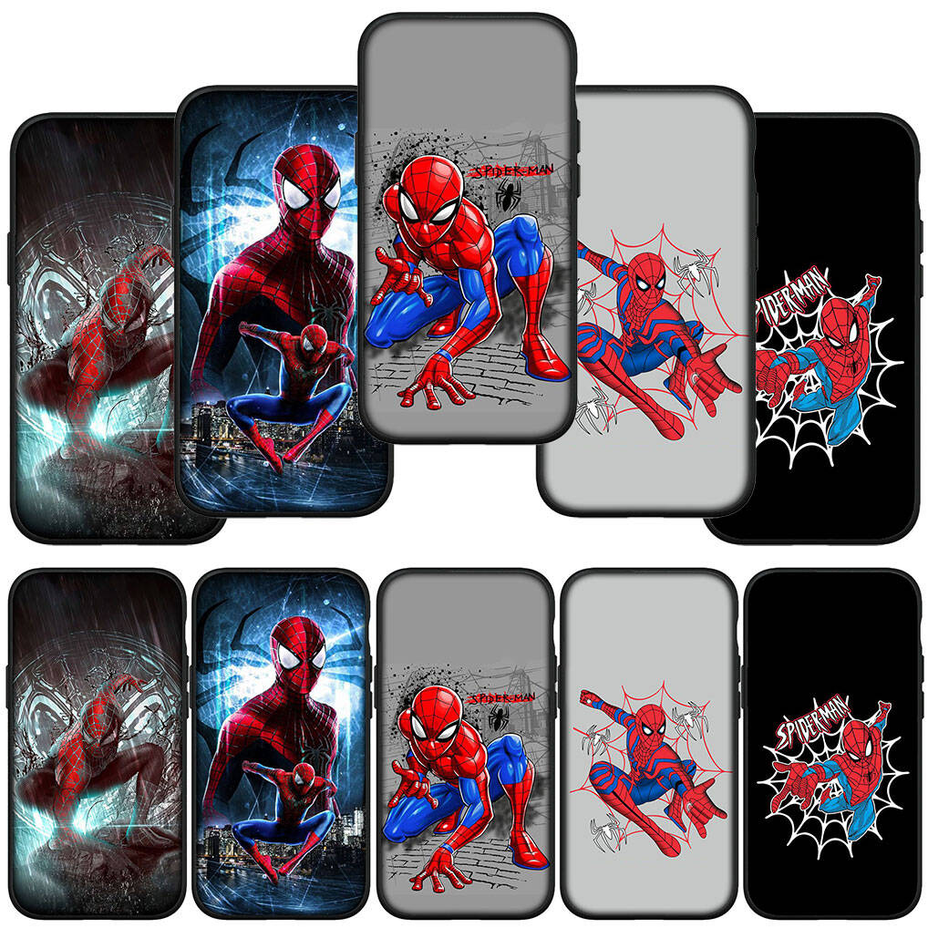 For iPhone 17 16 15 Xiaomi Poco F7 F8 X7 X6 C85 C75 C71 M8 Redmi Note 14 13 12 11 Pro Max 14C 13C 15C A4 Phone Case Marvel Spider Man Spiderman Cover