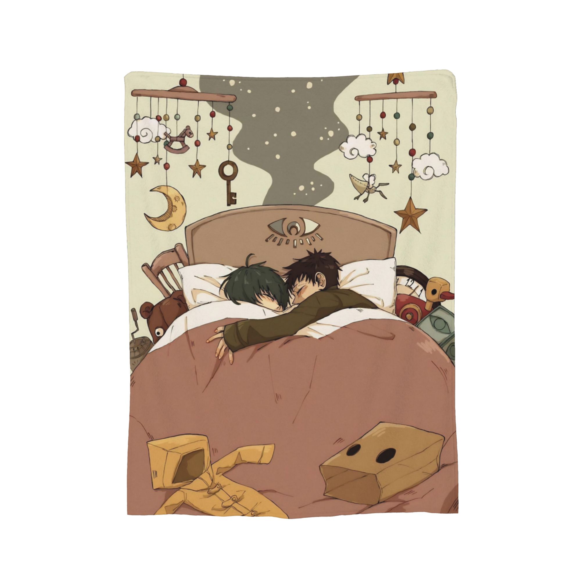 

How long is Little Nightmares Flannel Throw Blanket Survival Horror Blanket for Bedding Bedroom Super Warm Bedroom Quilt, 150x200cm