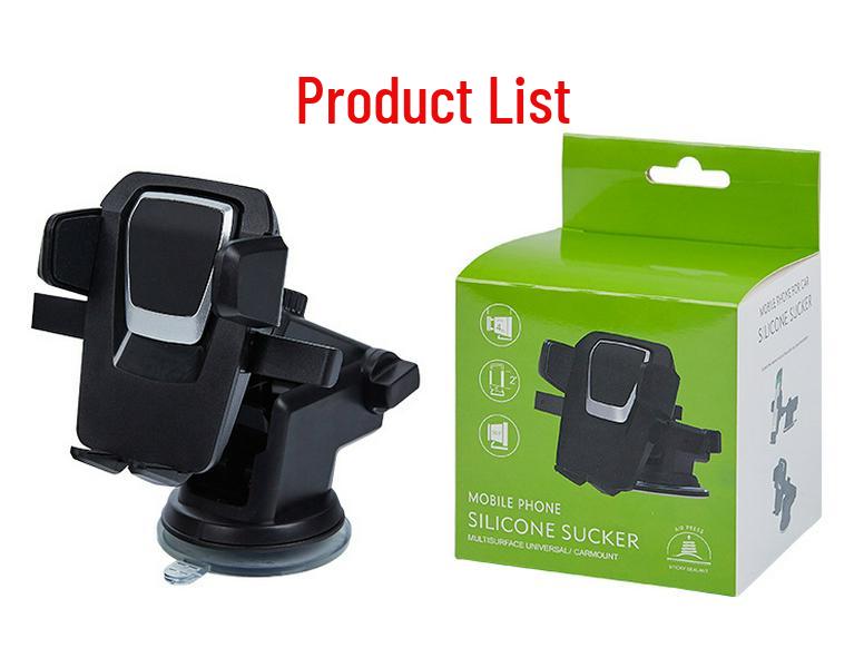 

King Kong 2nd Gen Silicone Suction Cup Car Mount & Phone Holder серебряный