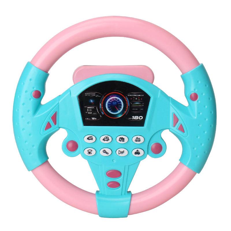 Douyin-Inspired Co-Pilot Steering Wheel Educational Toy for Kids