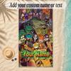 Beach TowelTeenage Mutant Ninja Turtles Custom Name Text Personalized Soft Towel for Beach Pool Indoor Home Decor Gift