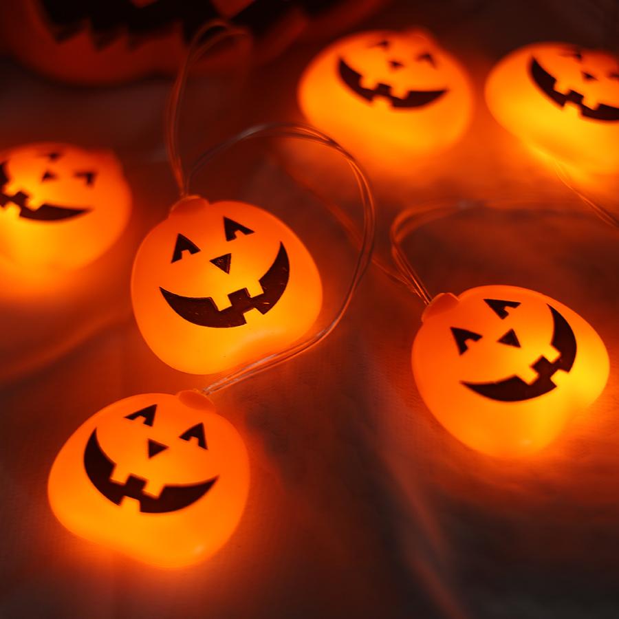 LED decorative lights, colorful lights, Ghost Festival atmosphere lights, Halloween pumpkin decoration lights for parties