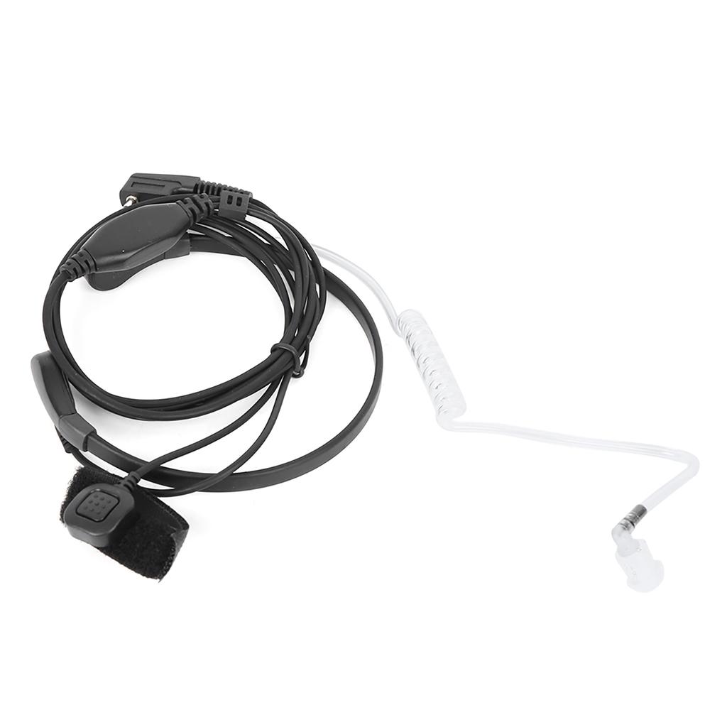 2pcs Two Way Radio Headphone Throat Microphone Headset Fit for BaoFeng UV-5R UV-6R UV B5 BF-888S