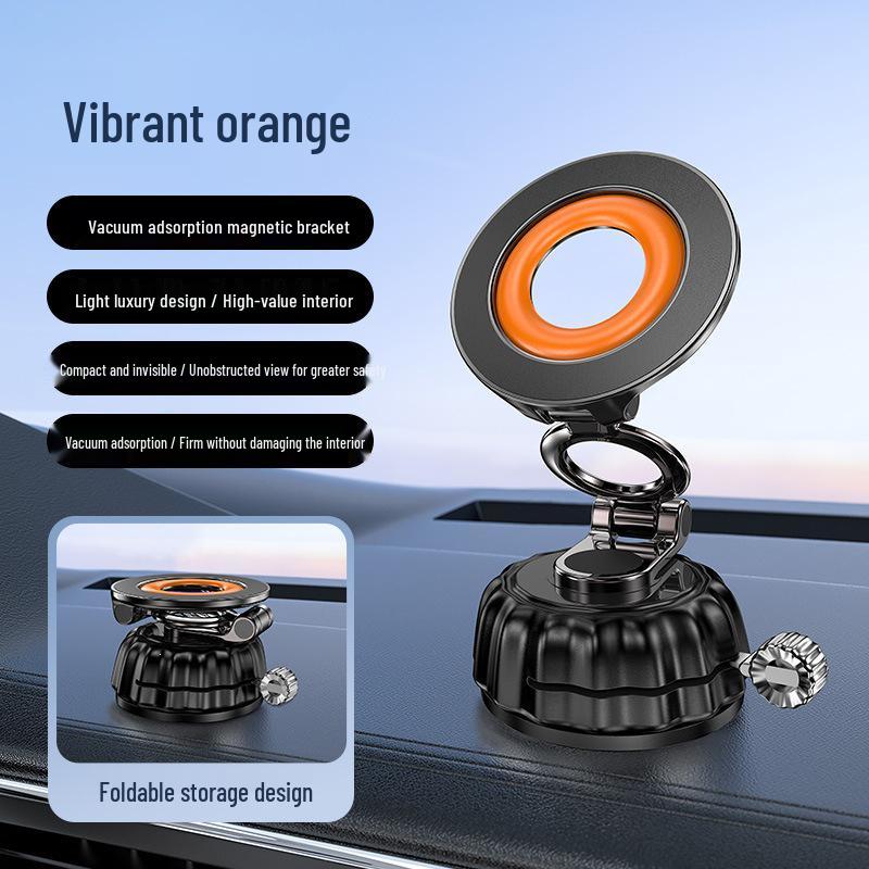 

2026 Car Magnetic Phone Holder with 720° Rotation and Vacuum Suction Cup for Dashboard Navigation