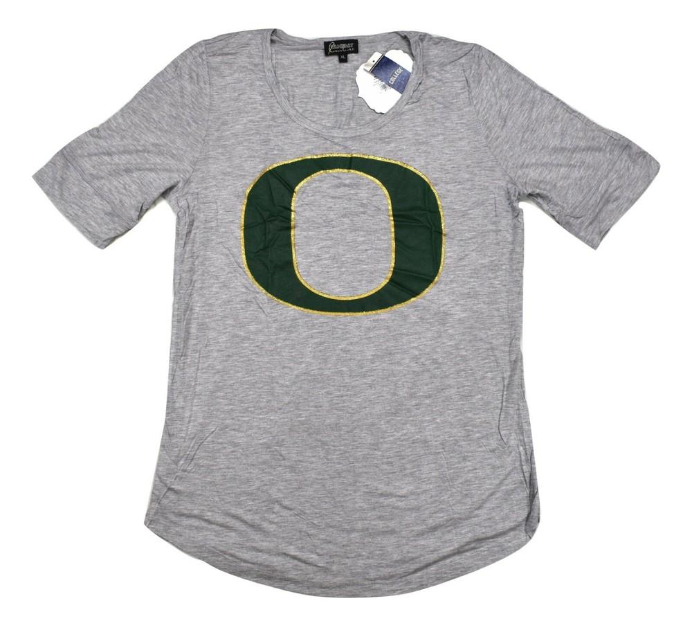 Gameday Couture Женская серая рубашка из вискозы Oregon Ducks NCAA S, M, L, XL Унисекс Футболка Новая с биркой XXXL