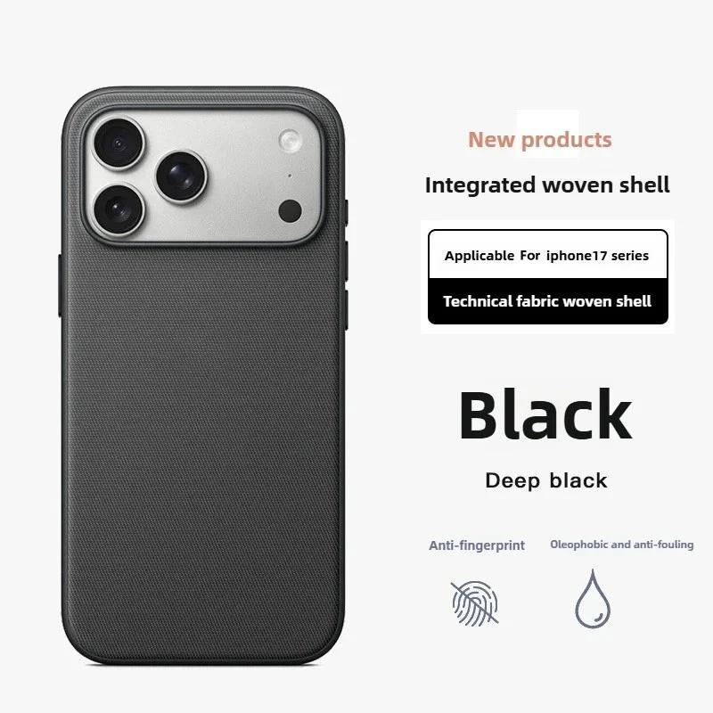 New Original Technology Woven Magnetic Case For iPhone 18 Pro 17 16 15 14 13 Pro Max For Magsafe Wireless Charger Official Cover