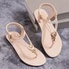 4 Seasons Women Bohemian Style Slip-On Sandals, Anti-Slip Flip Flops Casual Shoes