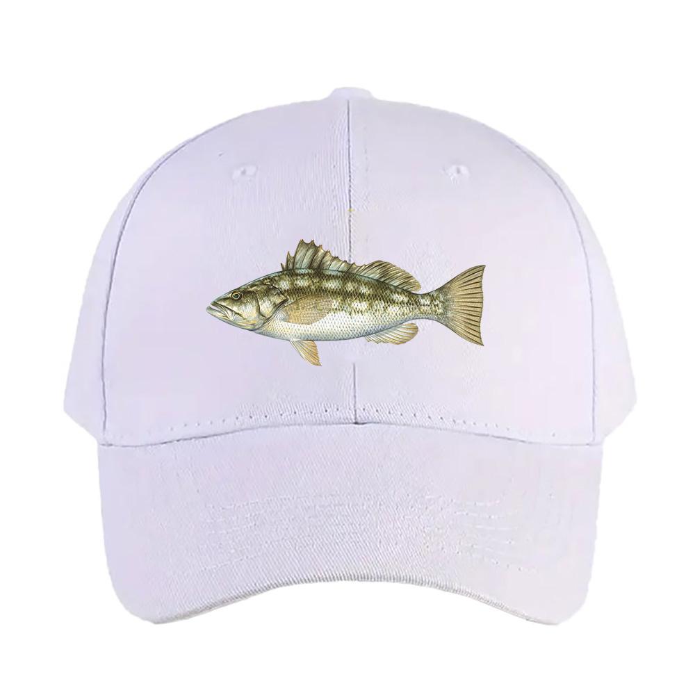 Seabass Shaped Caps Summer Adult Baseball Cap Adjustable with Curved Brim Duckbill Hat Protection Sun Hats Casual