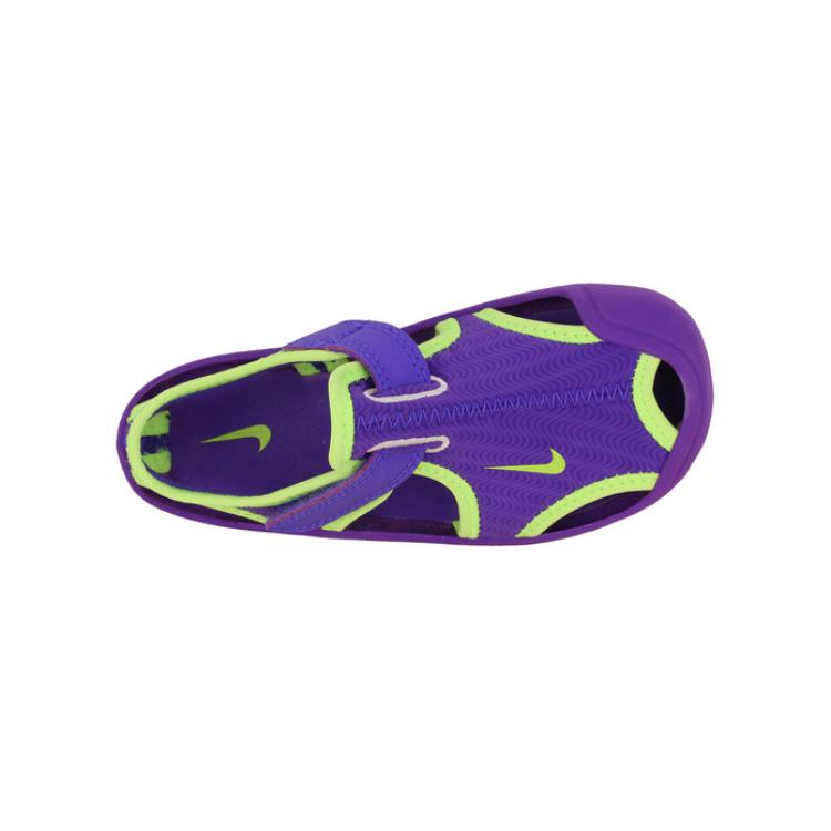 Nike Sunray Protect Comfortable Versatile Non-Slip Breathable Low-Top Walker Shoes Baby Shoes Purple 344993-513