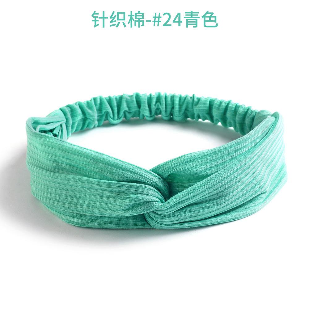 Elastic Crossed Headband Solid Color Knitted Cotton Suede Headband Ladies Hair Accessories Hair Band Headgear