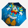 1pc Dripping Donald Duck Automatic Folding Umbrella - 3 Folding Design, Vivid Cartoon Pattern, Suitable for Outdoor Activities, A Gift for F