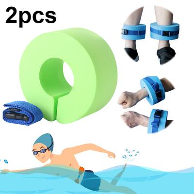 1/2PCS Swim Aquatic Cuffs EVA Water Ankle Ring With Quick Release Buckles Water Aerobics Float Rings Swimming Safety Arm Bands