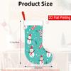 Christmas Decoration Fireplace Hanging Stocking 1pc And S And 4pcs, Christmas, Santa Claus, Snowflakes - Christmas Gift