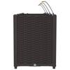 Garden Planter Set 4 pcs Brown 160 x 40 x 52 cm Plastic