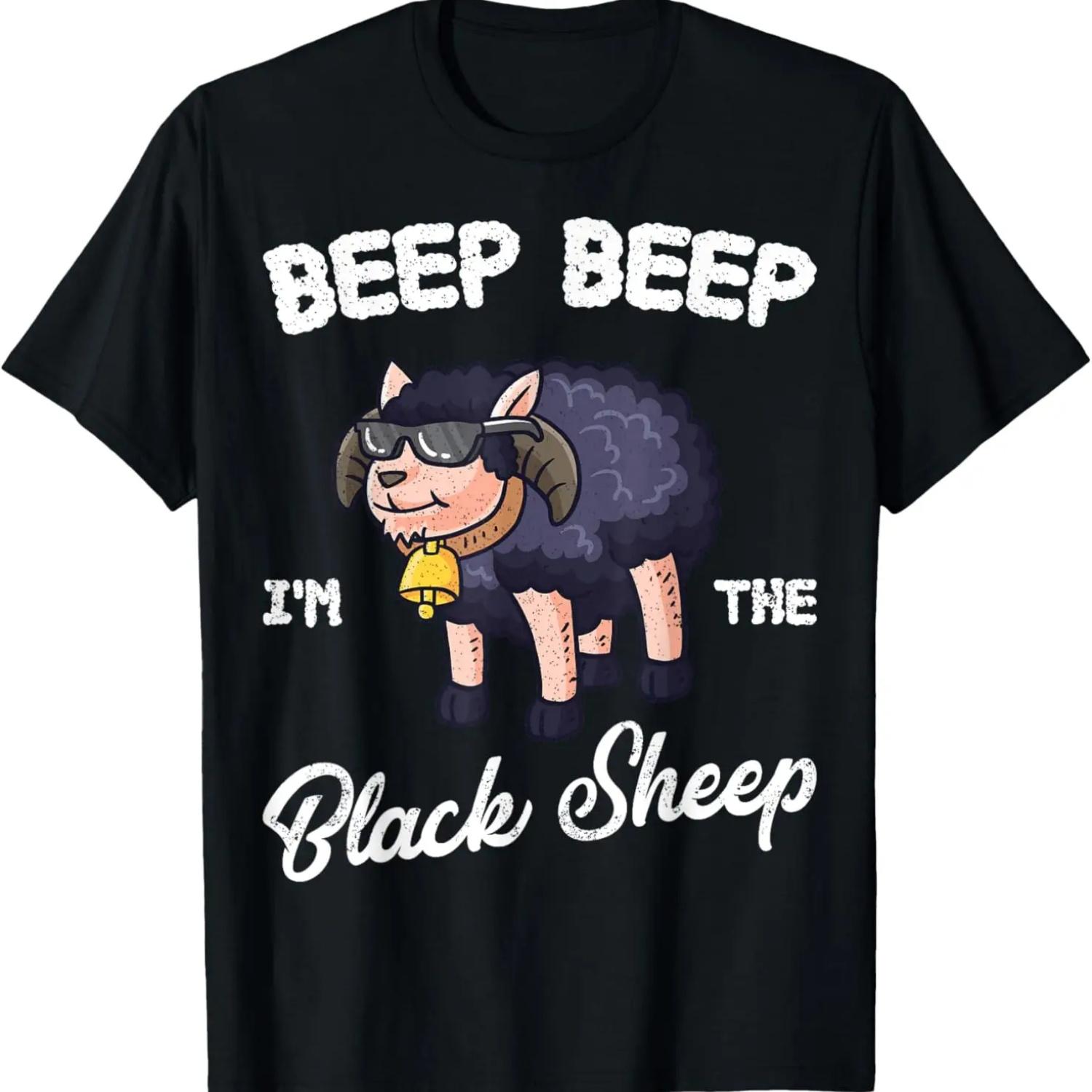 

Beep Beep I m The Black Sheep Funny Sheeps Farmer Shepherd T-Shirt XXXXXL чорний