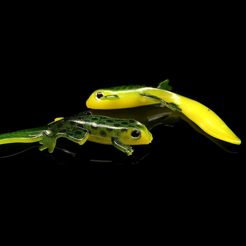7,5 cm/3 g Siliconen Zachte Salamander Luya Zacht Aas Hagedis Simulatie Zacht Aas Luya Aas