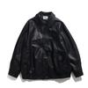 Spring and Autumn Retro Korean Temperament Pu Leather Jacket Men's Lapel Casual Loose Heavy Do Old Couple Jacket Tide