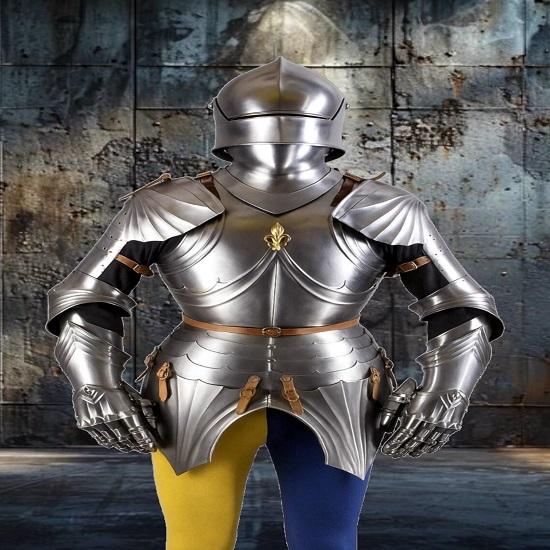 Hand Forged German Gothic Armor Set  Medieval Steel Knight Suit for Collectors, Cosplay, and Live Action Roleplay