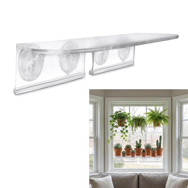 High Transparency Acrylic Plant Rack for Window Gardens Multipurpose Plant Holder Stand For Growing Vegetables