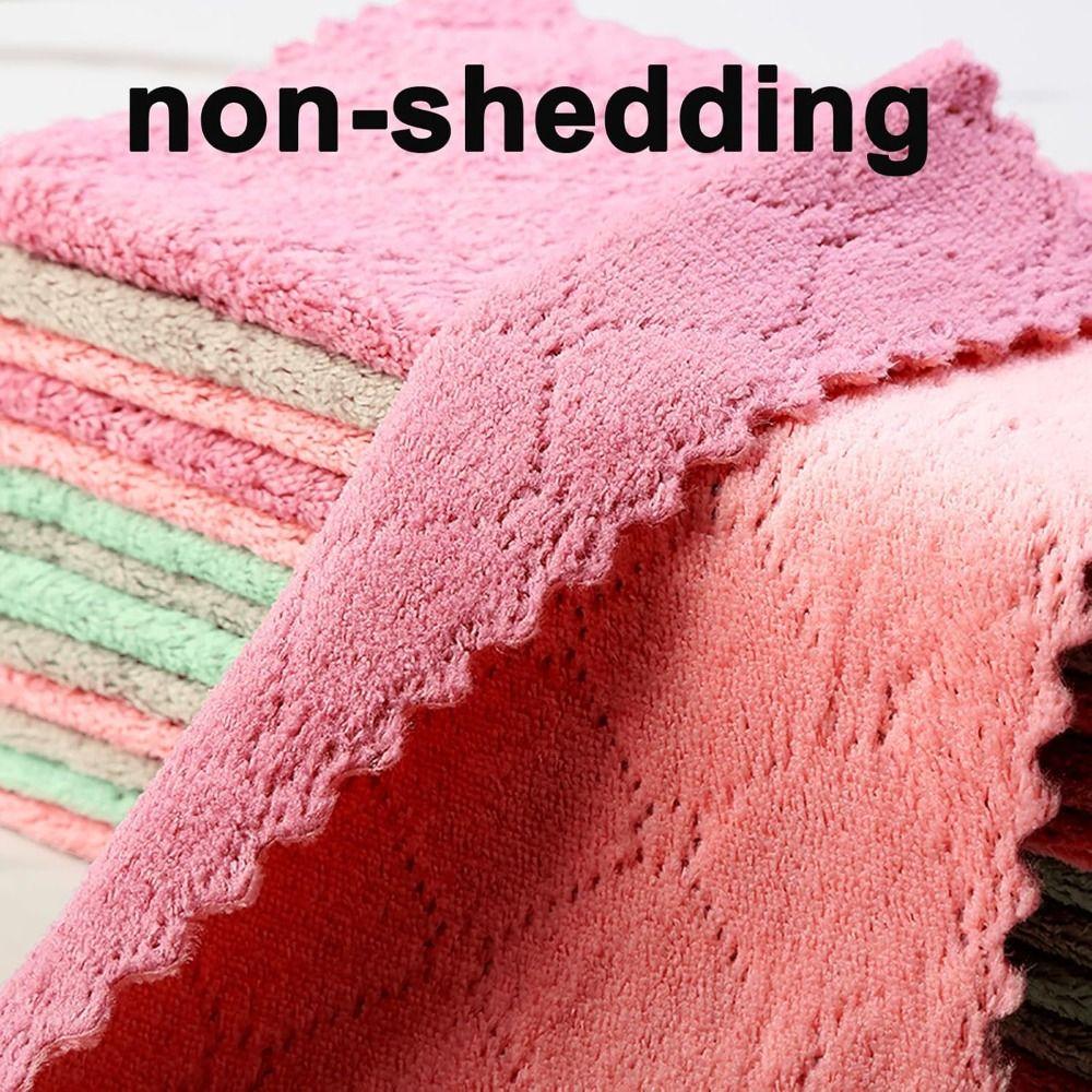 Remove Oil Microfiber Cleaning Cloth with 2 Color Assorted Super Absorbent Thickened to Absorb Water Durable Fast Drying