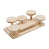 Rustic Wooden Plant Stand with Multiple Tiers for Indoor and Outdoor Use - Stylish Succulent Holder for Home Garden and Patio