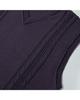 WORTHWHILE MOVEMENT Reverse Seam Cable Vest (Dark Purple)