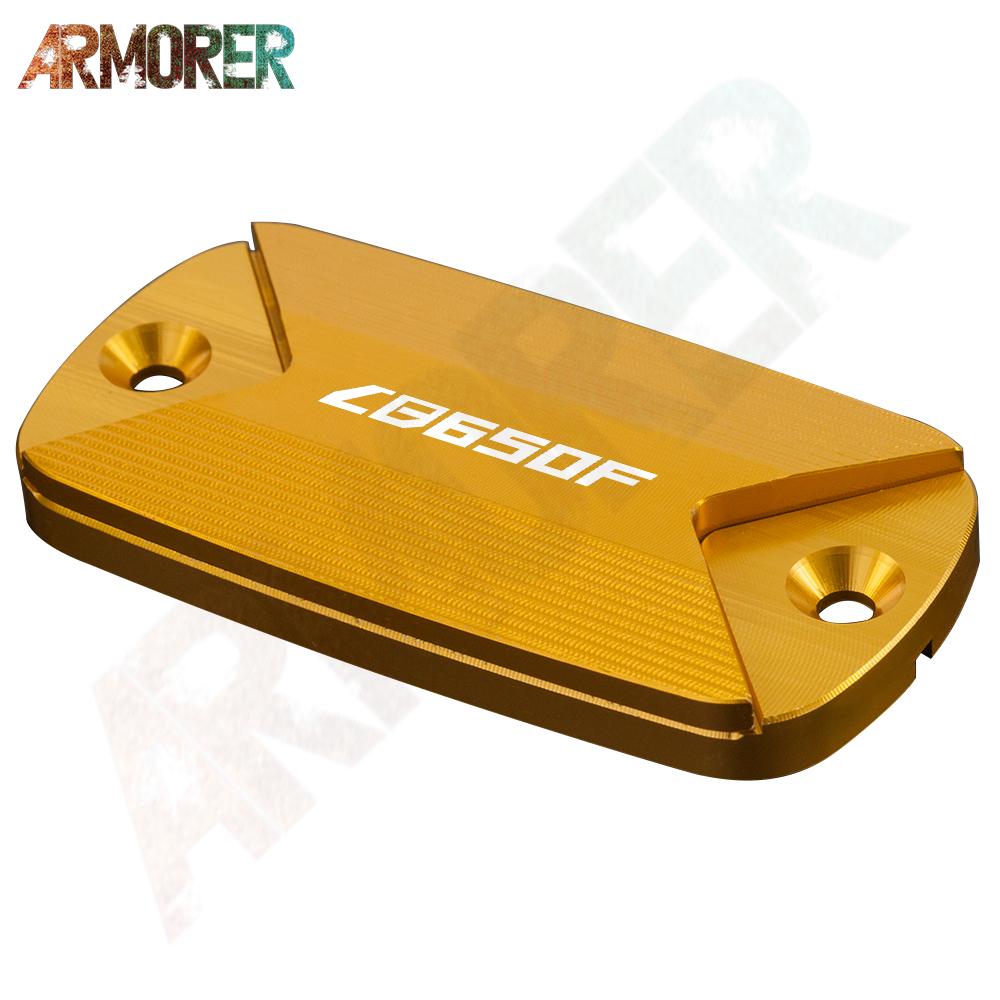 Motorcycle Aluminum CNC Aluminum Front Brake Fluid Tank Cap Fluid Reservoir Cover For HONDA CB650F CB 650F CB650 F 2016