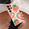 Strawberry Pattern Phone Case For Samsung Galaxy S25 S24 Ultra S23 S22 Plus S20 FE A54 A55 A15 A35 A50 A51 A71 A72 A73 Cover