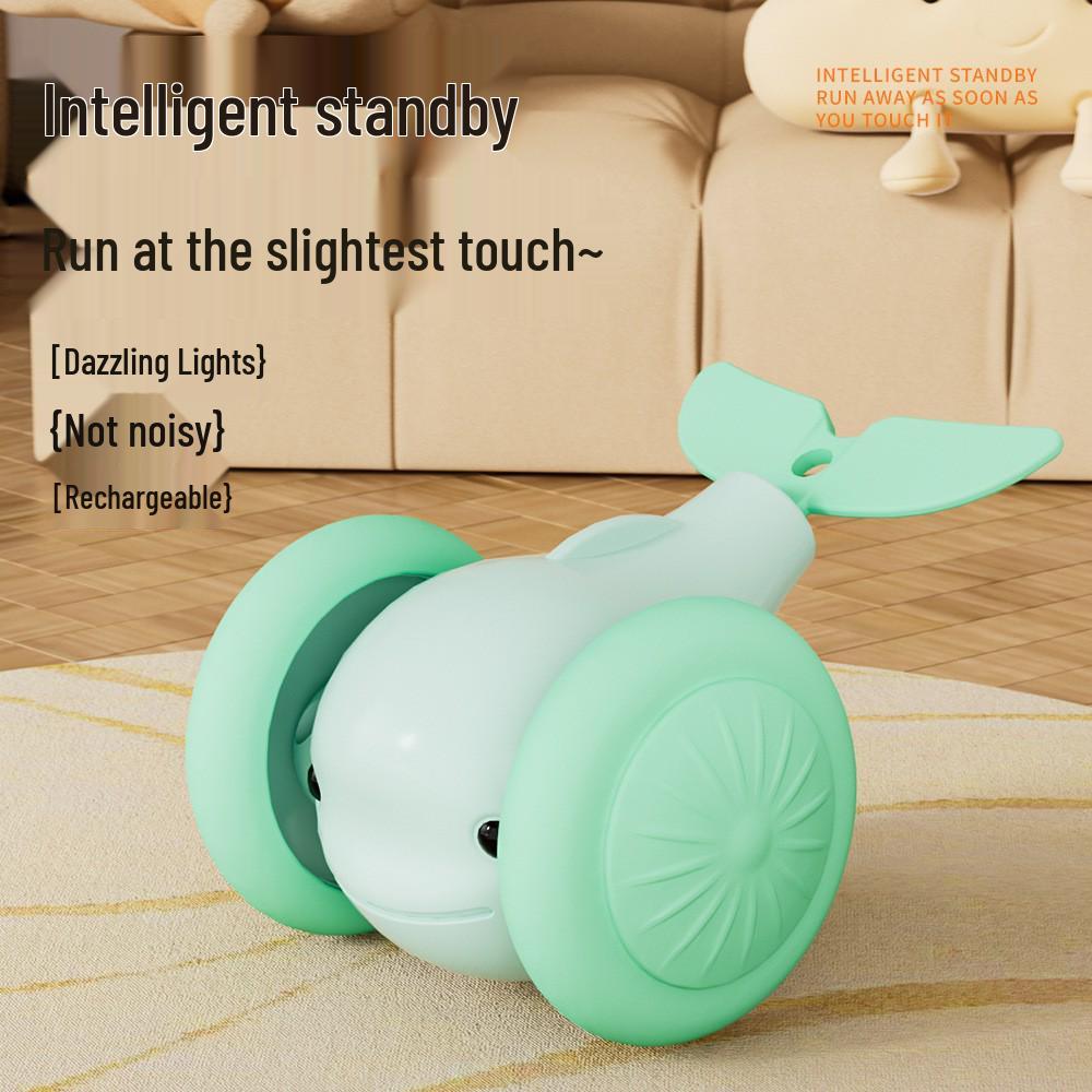 Smart Electric Cat Toy: Self-Playing Laser & Feather Teaser for Kitten Boredom Relief