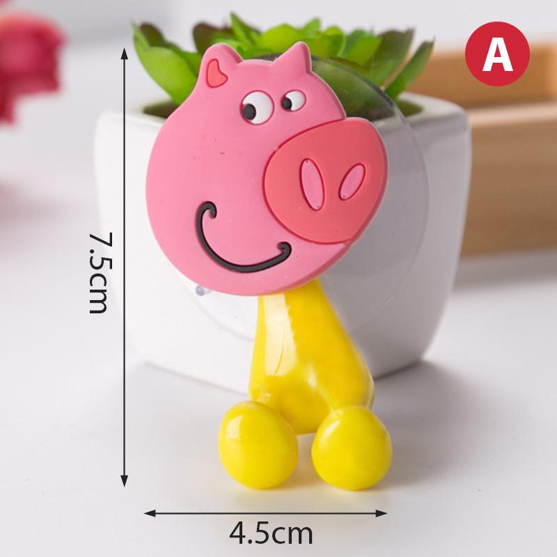 Animal Toothbrush Holder Wall Mounted Tooth Brush Storage Rack Cup Organizer