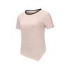 Fashion Simple Round Neck Pullover Short Sleeve T-Shirt Women Tops Peach-Pink SA1259ST05L-PK034