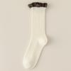 Female Spring and Autumn Lace Sports Deodorant In The Cylinder Stack Socks