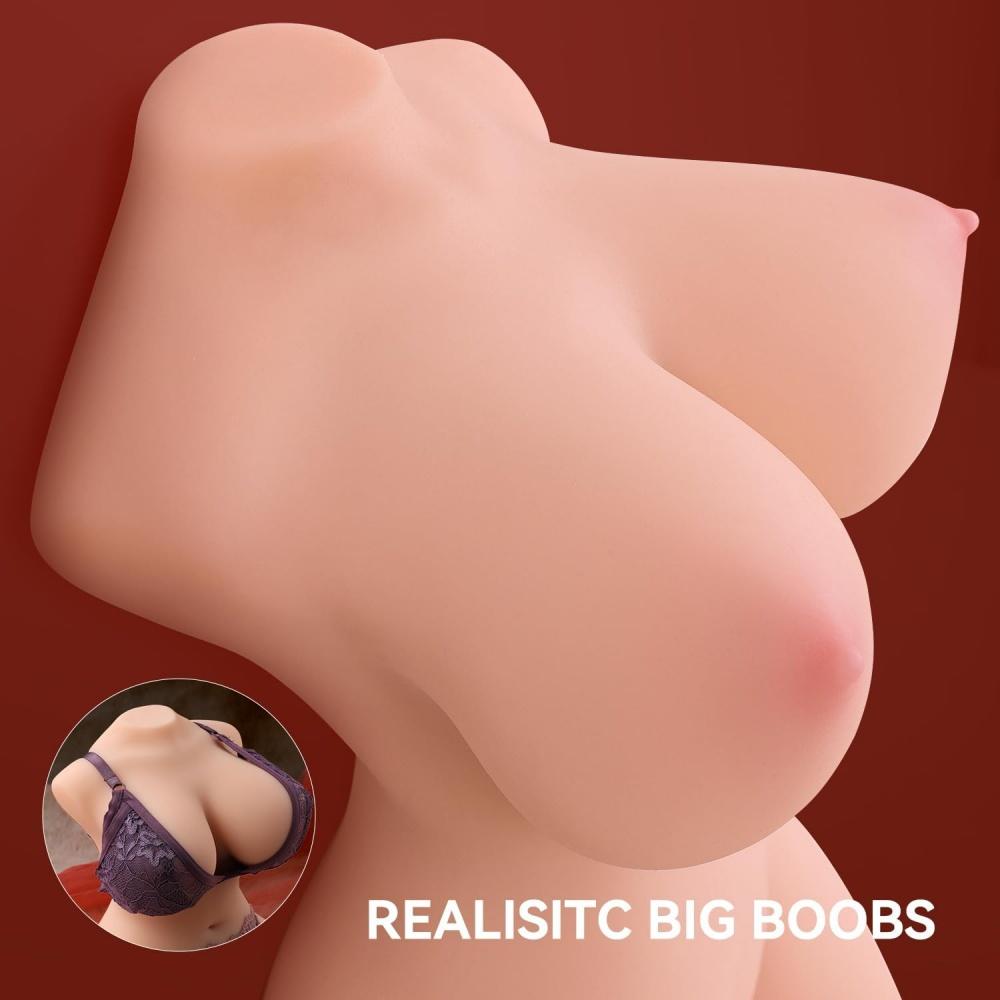 3,8 kg Realistyczna Lalka Seksualna Prawdziwa 3D Wagina TPE Połowa Ciała Z Piersiami Dla Dorosłych Kieszonkowa Pussy Zabawki Seksualne Dla Mężczyzn