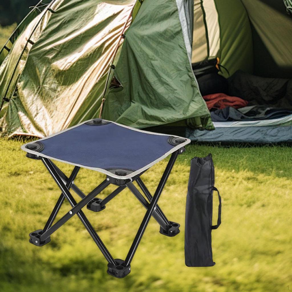 Campinghocker, kompakte Fußstütze mit Tragetasche für Wandern, Rucksackreisen, Reisen, Terrasse