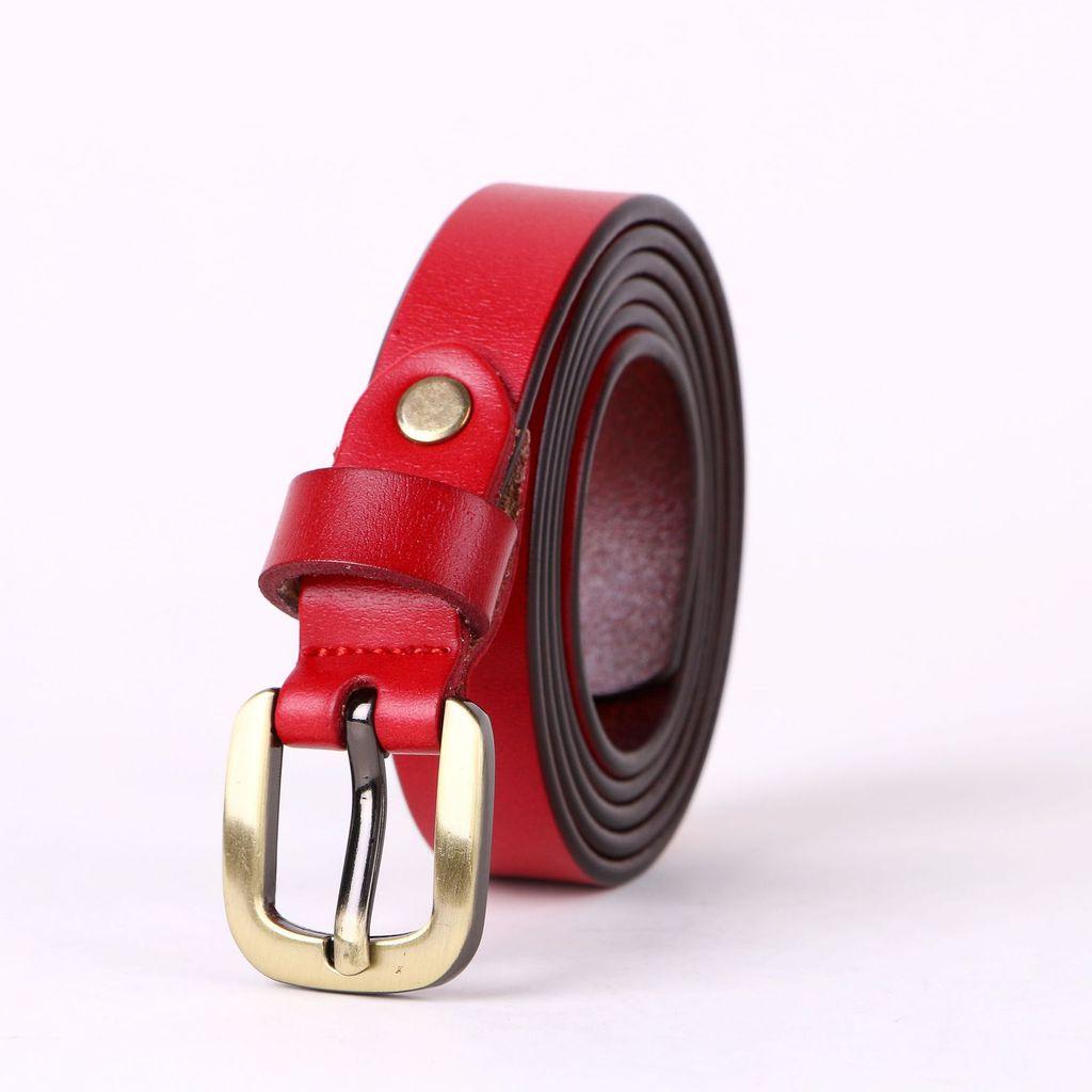 Genuine Leather Waist Belt For Women And Men With Square Buckle Casual Style For Outdoor Wear