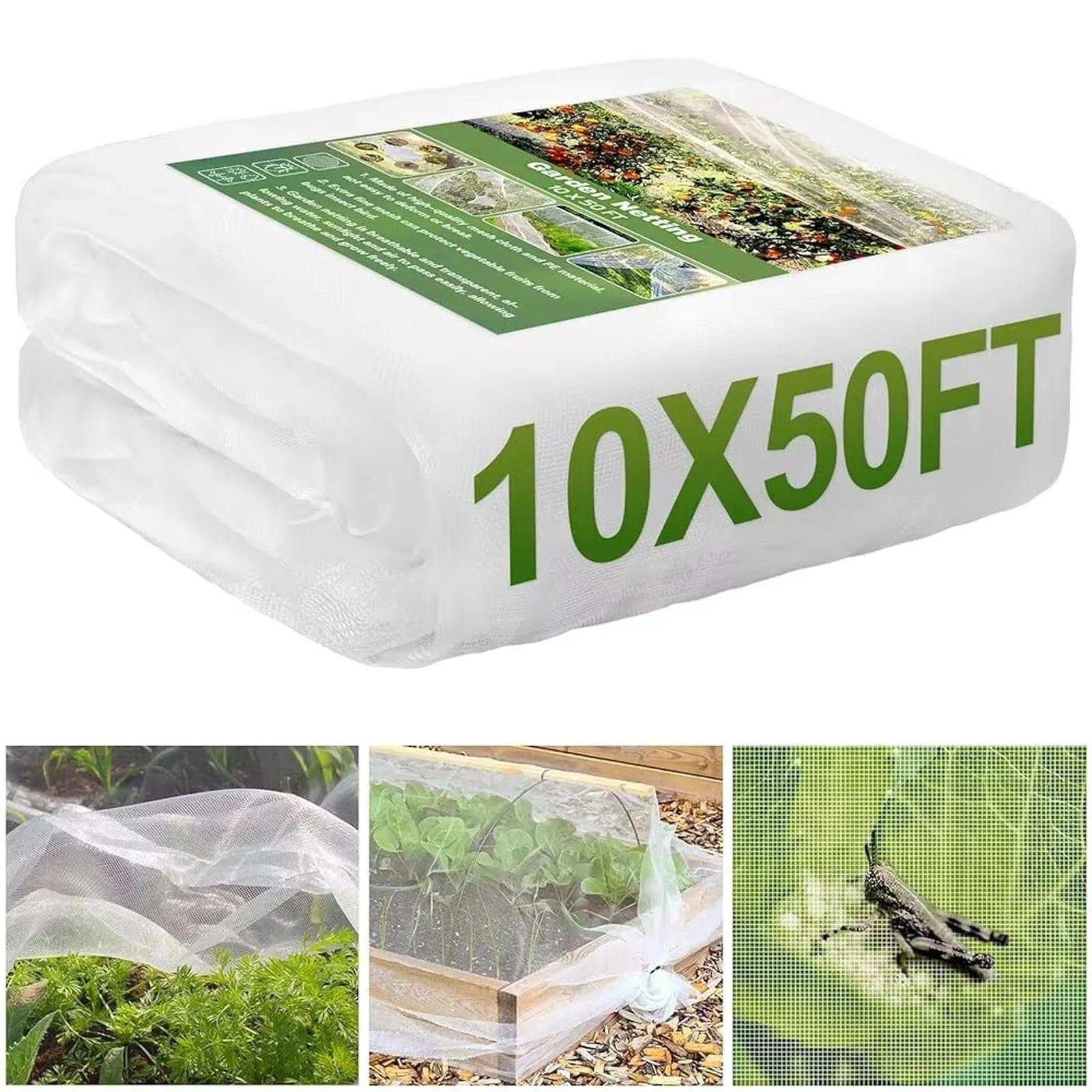 

1050FT Ultra Fine Garden Mesh Netting, Pest Barrier Plant Covers for Outdoor Vegetables, Fruit, Flowers in Patio and Greenhouse one size