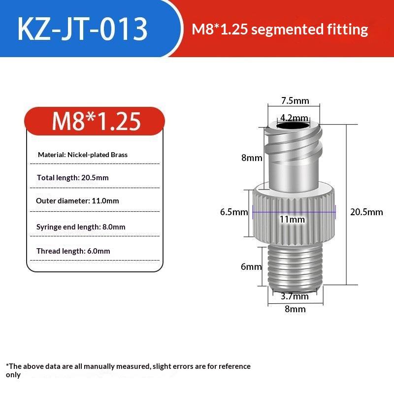 Luer Tracheal Fitting Connector M5 M6 M8 G1/8 G1/4 Male Female Double Thread for Pneumatic Air Hose Connection