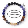 Sodalith Tigerauge Kristallarmband Damen Naturstein Lapislazuli Perlenarmbänder Citrin Schmuckzubehör