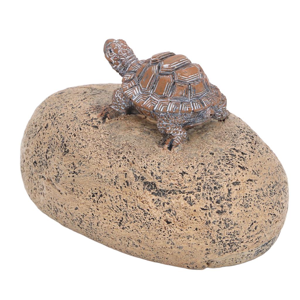 Turtle Stone Key Hider Durable Resin Cute Turtle Decor Fake Rock Key Hider Storage Box for Outside